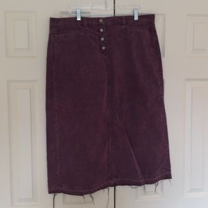 Calvin Klein Vintage Corduroy Skirt